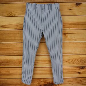 Russell Baseball Pants Mens Size 36 Gray Striped 100% Polyester‎ Stretch